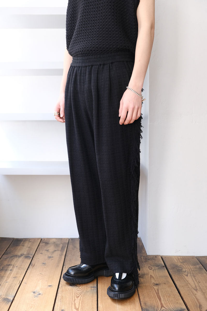 SUMMER TWEED FRINGE EASY PANTS / BLACK [40% 할인]