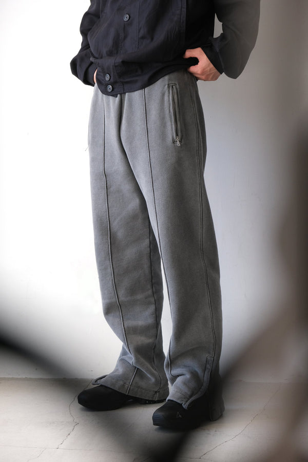 TRACK PANTS / WORN BLACK HEFTY FLEECE [20%OFF]