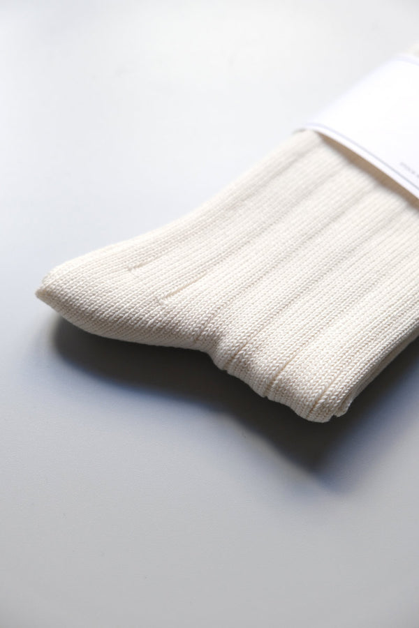 COTTON RIB HI-SOCKS / OFF WHITE