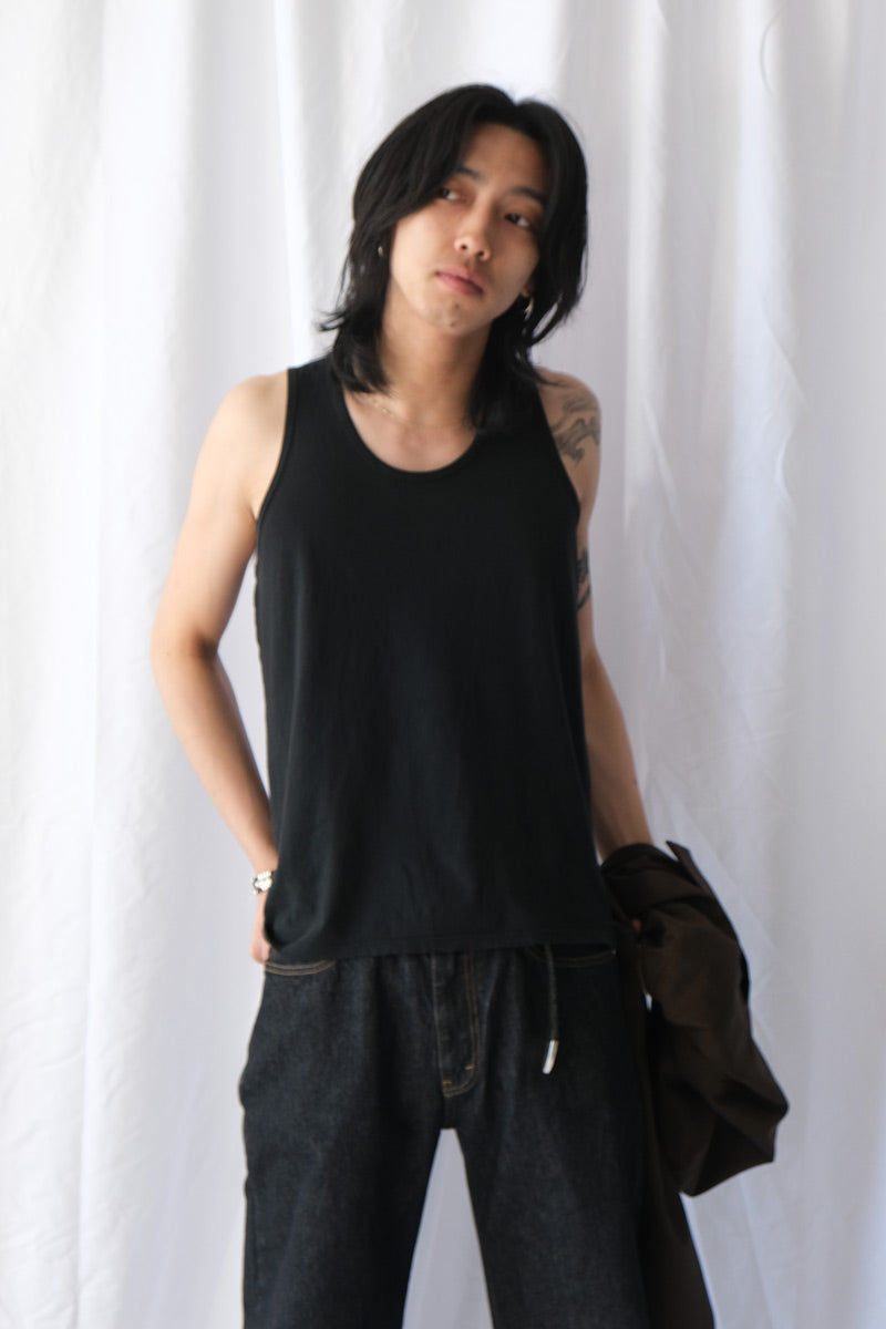 S18 NO.326 ORGANIC COTTON TANK TOP / BLACK [金沢店]