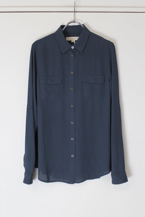 LOFT | 90'S L/S RAYON SHIRT [USED]