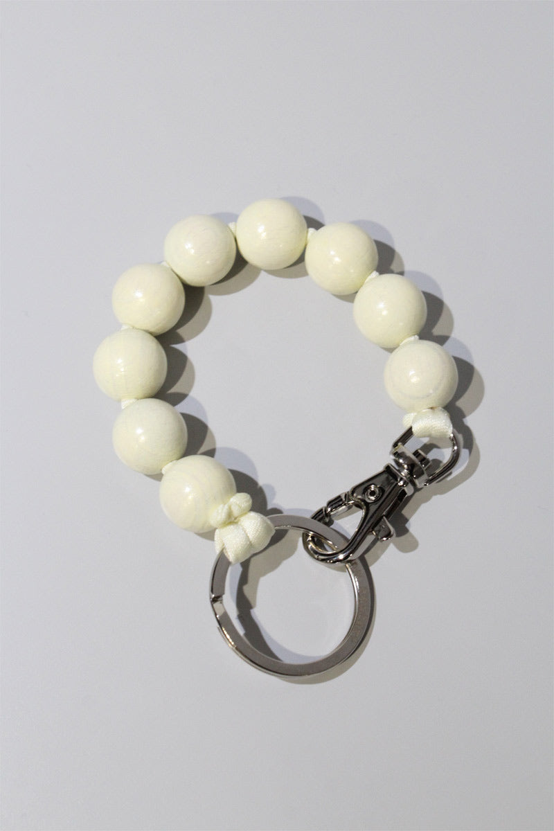 DICKE PERLEN SHORT KEYHOLDER / OPAL