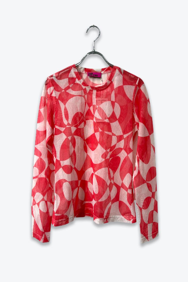 TYLER MCGILLIVARY | L/S GRAPHIC SHEER T-SHIRT [USED]