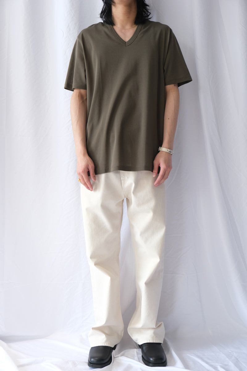 GORGE V-NECK / FADED PINE PULSE RIB