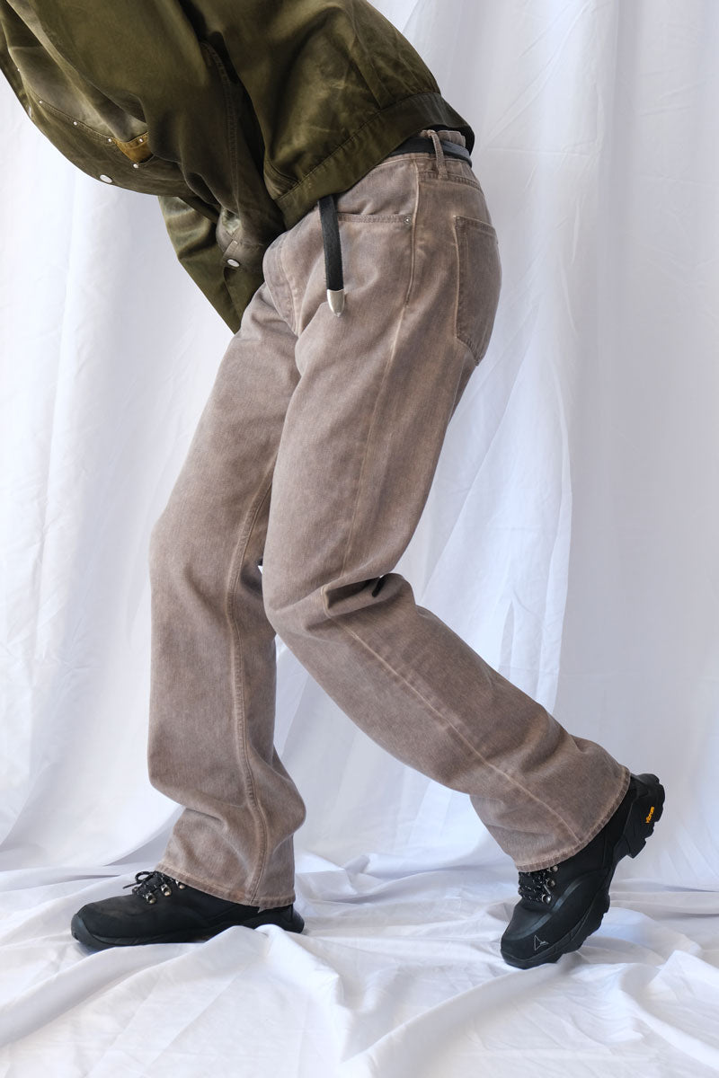 RUSH JEANS / BROWN COLD DYE