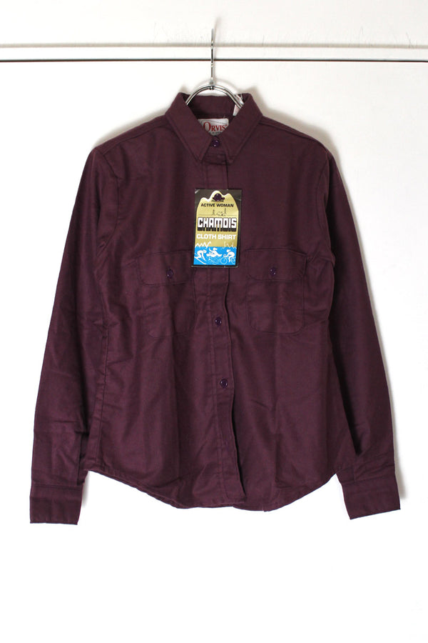 ORVIS | MADE IN USA 80'S L/S COTTON MOLESKIN WORK SHIRT [DEADSTOCK/NOS]