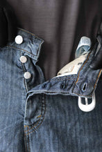 Load image into Gallery viewer, CRISS JEANS / MID BLUE HERRINGBONE