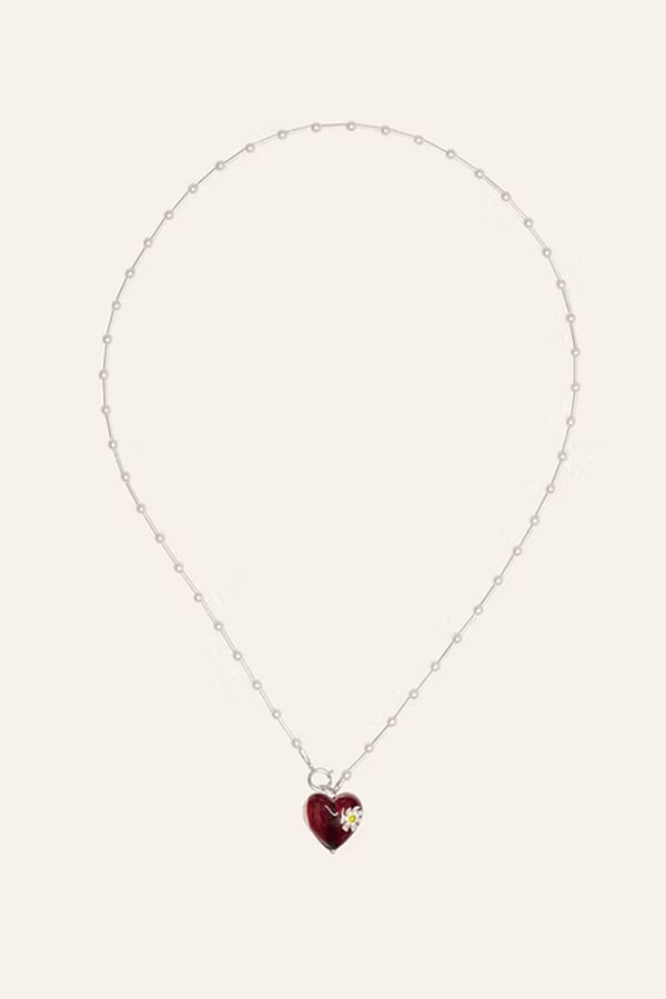 POSY CHOKER ROUGE / STERLING SILVER