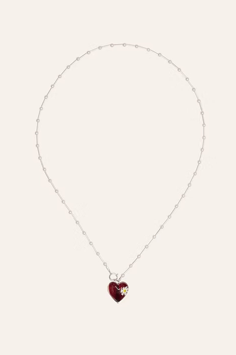 POSY CHOKER ROUGE / STERLING SILVER