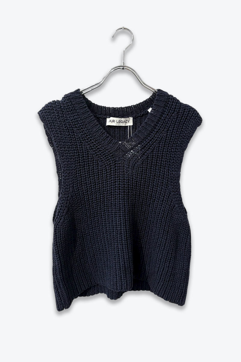 OUR LEGACY | MADE IN PORTUGAL COTTON KNIT VEST [USED]
