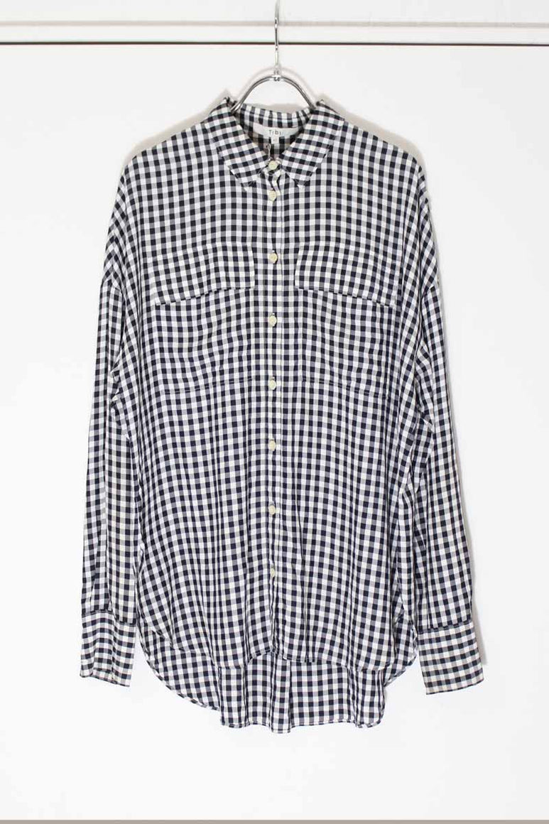 TIBI | L/S CHECK SHIRT [USED]