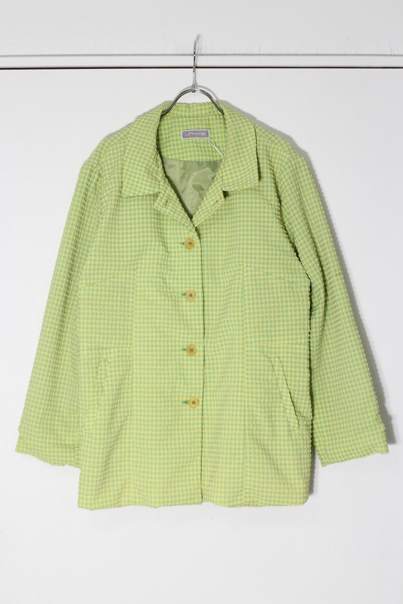 FUORY | 90'S CHECK JACKET [USED]