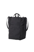 Load image into Gallery viewer, GABARDINE ZIPPY TOTE (L) / BLACK 