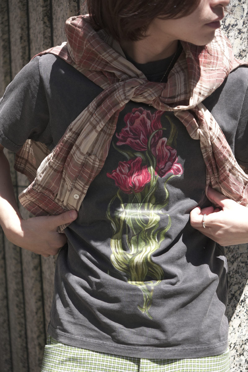 FADED TULIP T-SHIRT / GREY