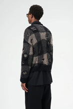 Load image into Gallery viewer, SONAR ROUNDNECK / BLACK DESTRUCTIVE GINGHAM