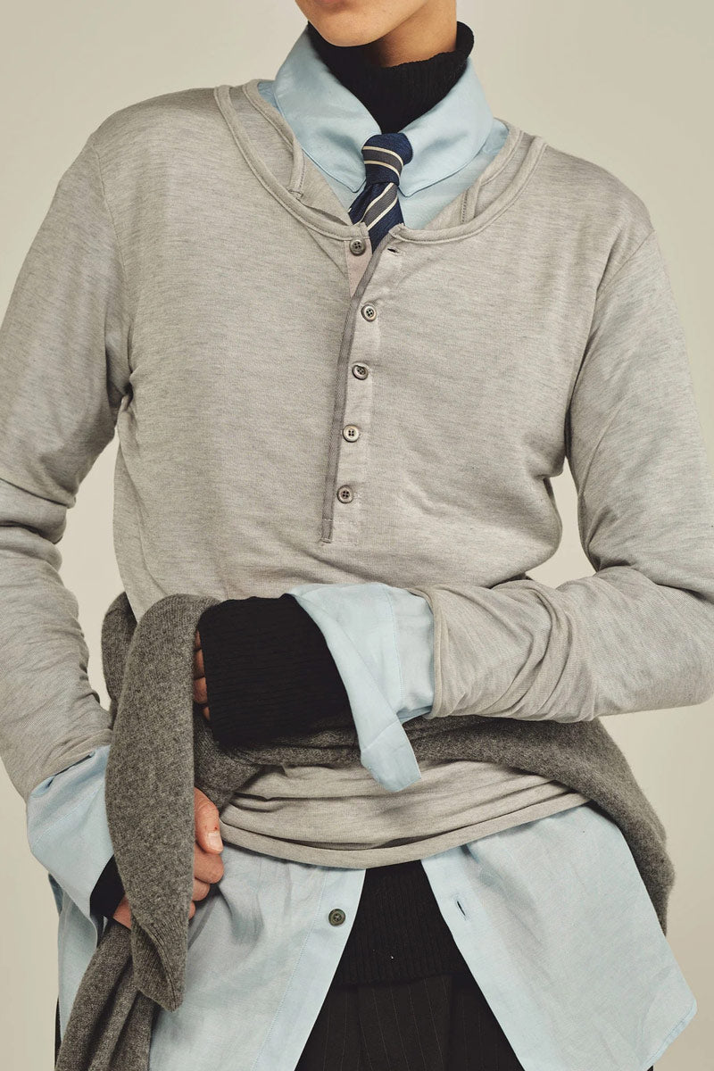 REGULAR FIT TAB COLLAR SHIRT / WHITE ST [Scheduled to arrive in Autumn/Winter 2026]