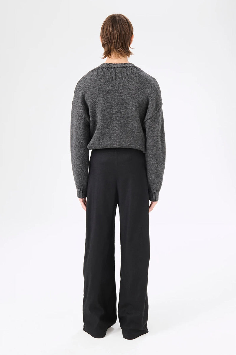 OUR LEGACY BRROWED CHINO / BLACK CHALK STRIPE SLACKS STOCK