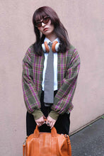Load image into Gallery viewer, ADOLFO | 70&#39;S WOOL CHECK ZIP JACKET [USED]