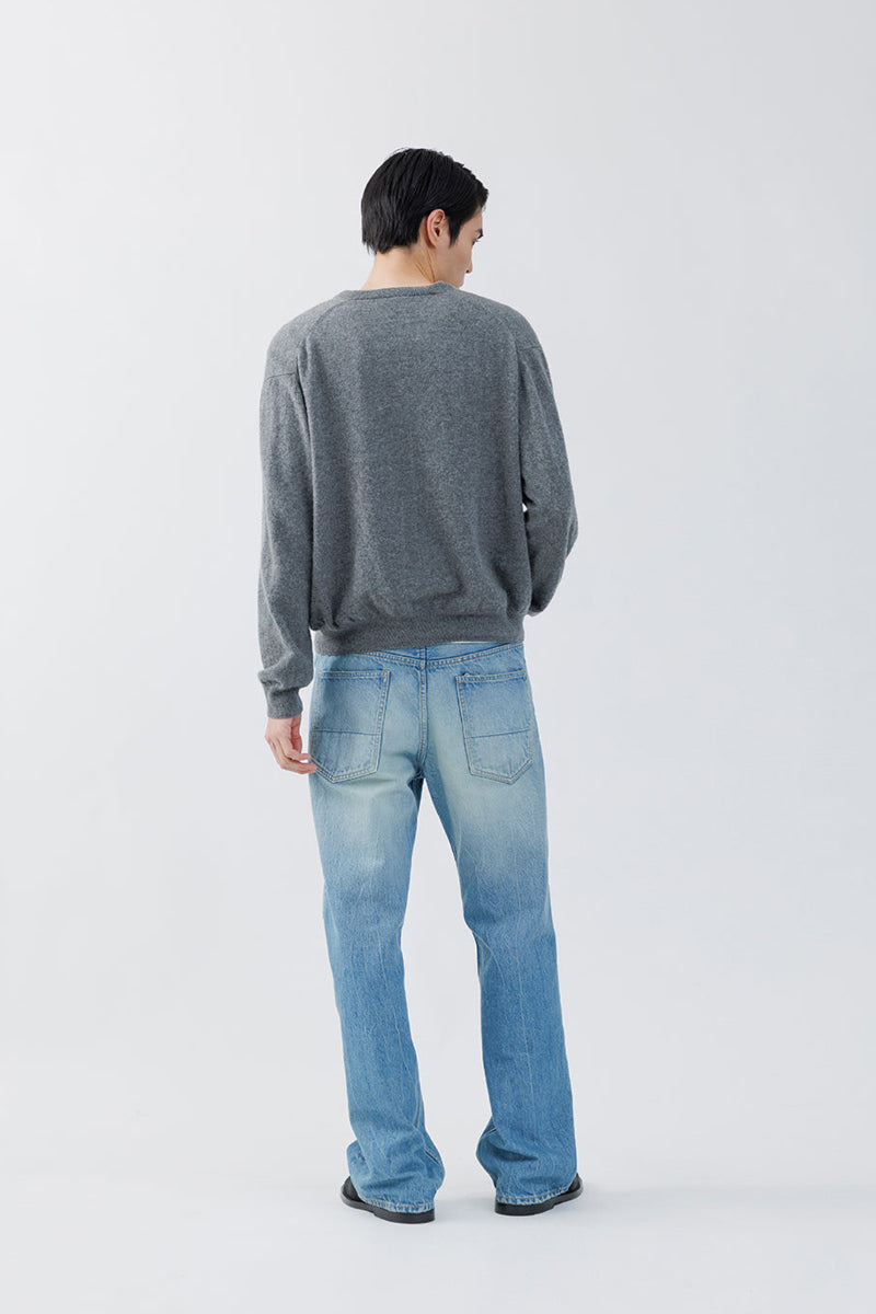 CASHMERE CREW NECK CARDIGAN .16 / HEATHER GRAY [26AW入荷予定]