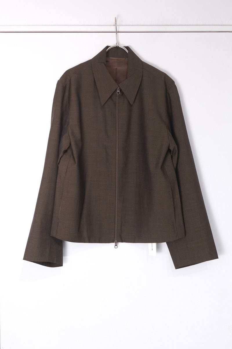 S18 NO.285 SUMMER WOOL POCKET JACKET / BROWN [Kanazawa Store]