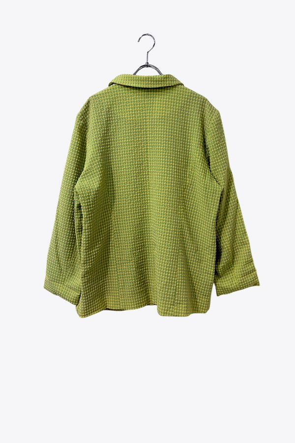 FUORY | 90'S CHECK JACKET / GREEN [USED]