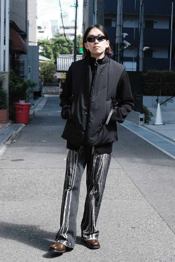 MICROFIBER TWILL PUFFER TAILORED VEST .10 / BLACK