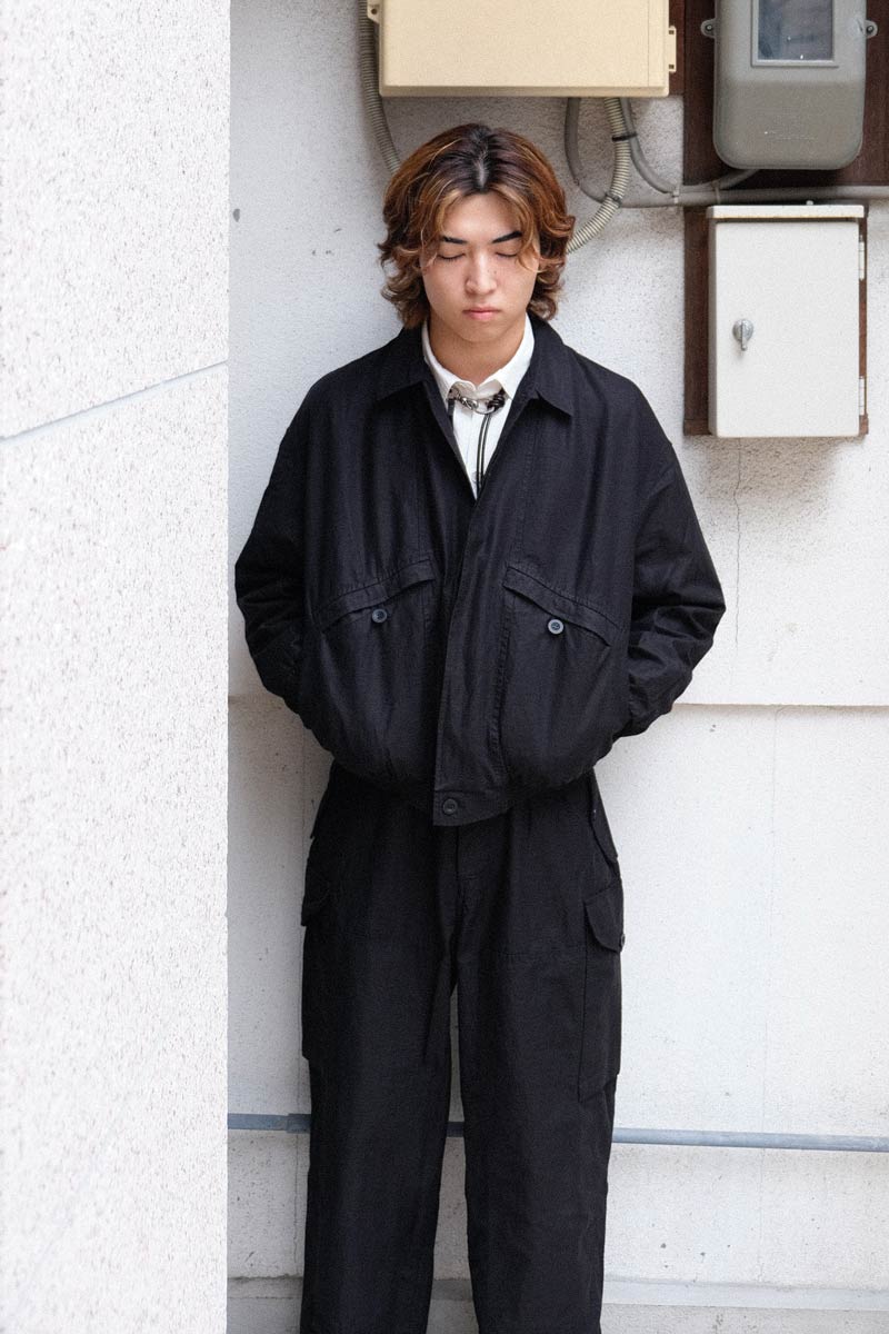 MAMO BLOUSON-SAT / BLACK [30%OFF]