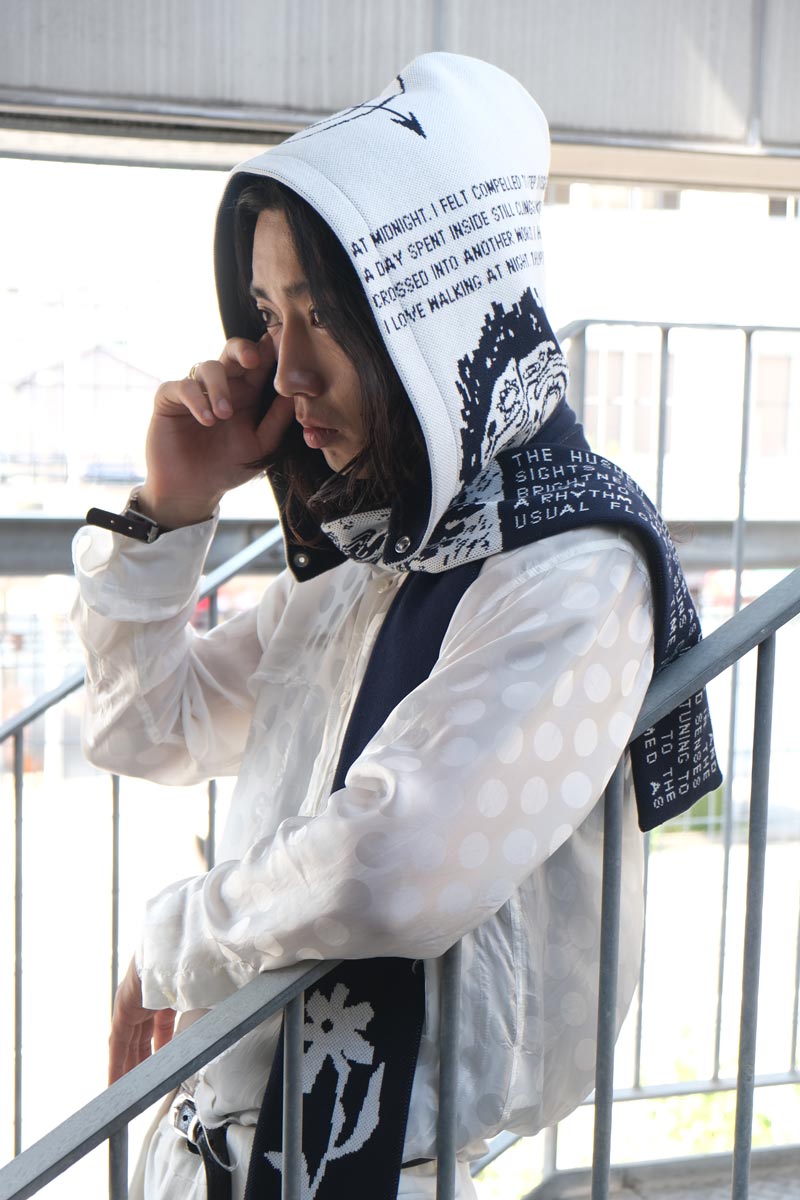 NIGHT WALK 바라클라바 / WHITE/NAVY