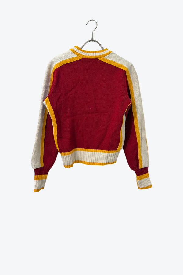 OTHER BRAND | 80'S WILSON V-NECK ACRYLIC SWEATER [USED]
