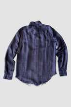 画像をギャラリービューアに読み込む, LUNG WINDOW SHIRT / NAVY/DEEP BROWN