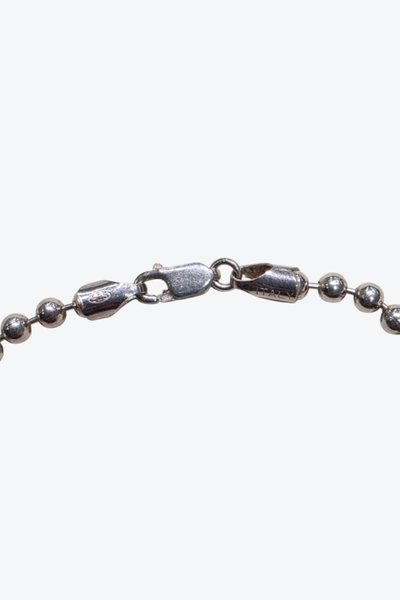 MADE IN ITALY 925 SILVER PEARL NECKLACE / SILVER