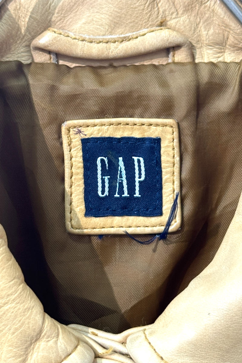 GAP | Y2K EARLY 00'S LEATHER JACKET [USED]