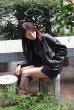 Load image into Gallery viewer, LORA LEATHER JACKET / BLACK