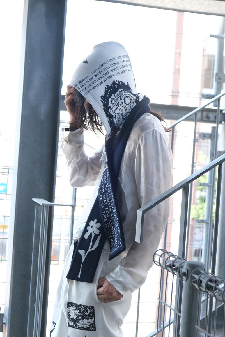 NIGHT WALK BALACLAVA / WHITE/NAVY
