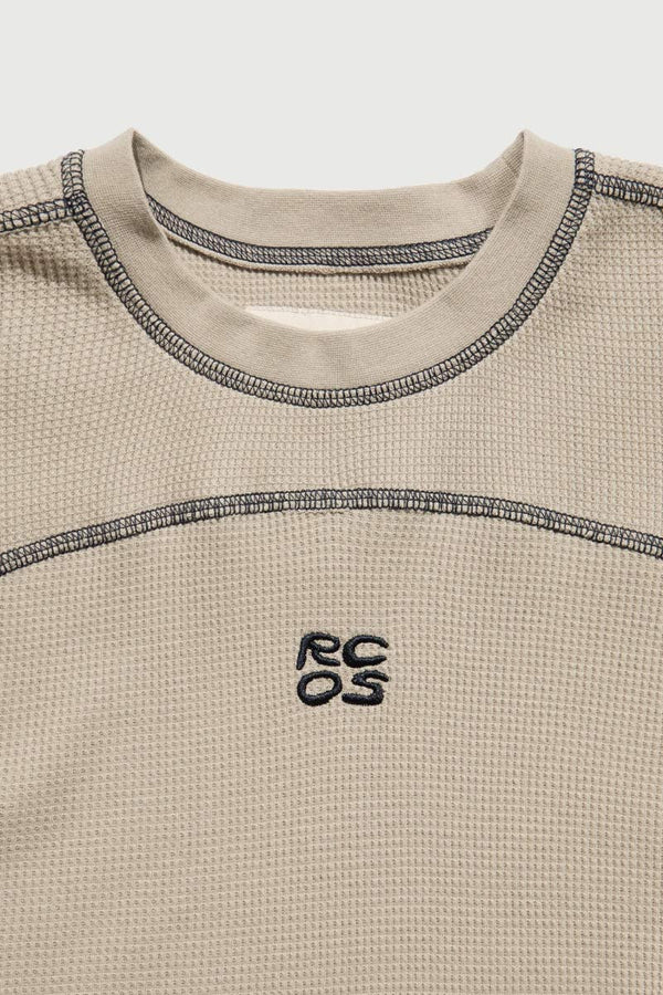 PANELED THERMAL LONG SLEEVE / SAND