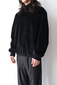 S17 NO.325 CORDUROY RIB PULLOVER / BLACK [金沢店]