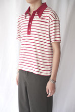 Load image into Gallery viewer, POCKET POLO / RED STRIPE