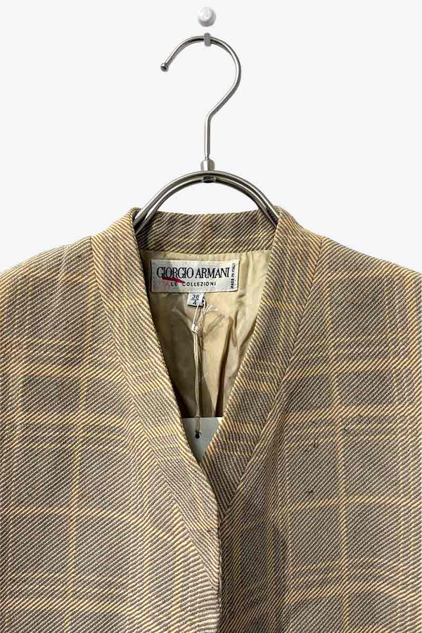 GIORGIO ARMANI | MADE IN ITALY CHACK TAILORED JACKET [USED]