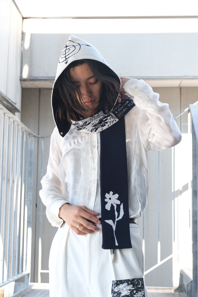 NIGHT WALK 바라클라바 / WHITE/NAVY