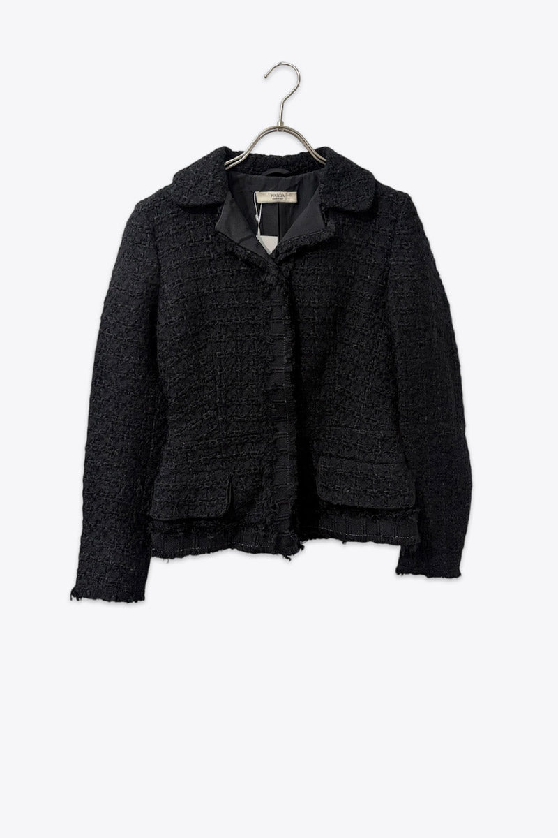 PRADA | MADE IN ITALY FRINGE TAILORED JACKET [USED]