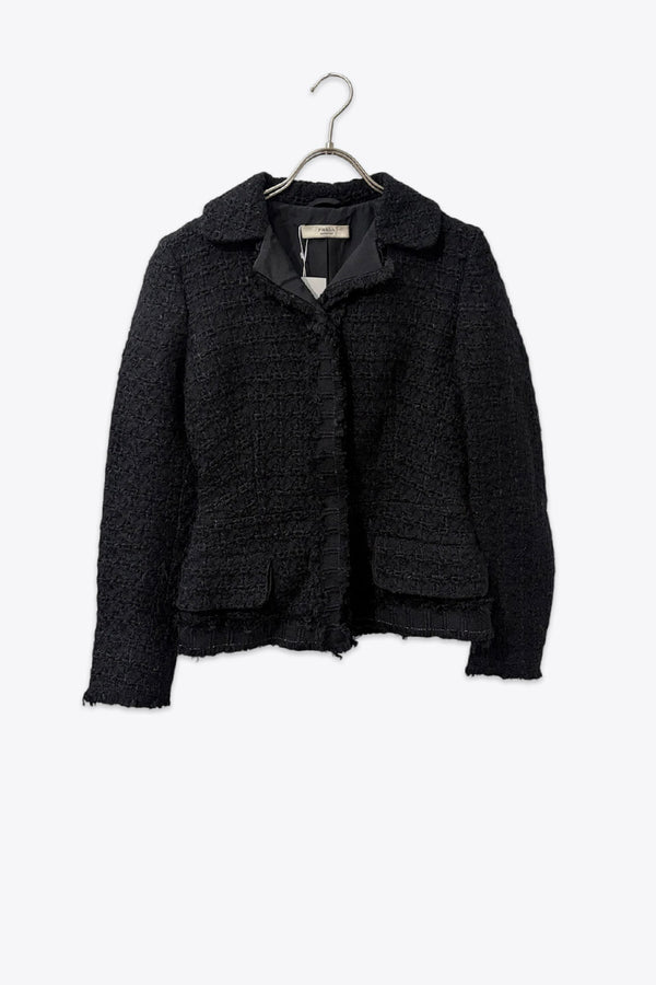 PRADA | MADE IN ITALY FRINGE TAILORED JACKET [USED]