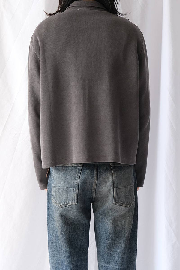 SHRUNKEN FULLZIP / WORN GRAPHITE ATHLETIC RIB