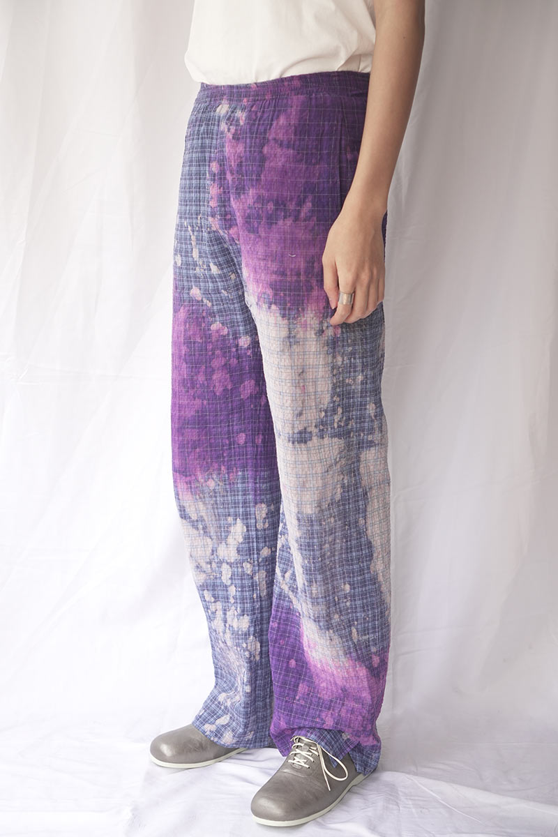CLEO PANTS / BLUE CHECK