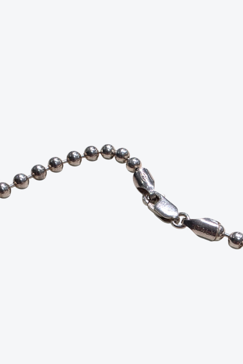 MADE IN ITALY 925 SILVER PEARL NECKLACE / SILVER