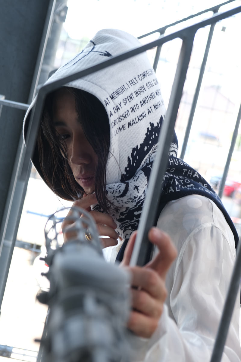 NIGHT WALK 바라클라바 / WHITE/NAVY