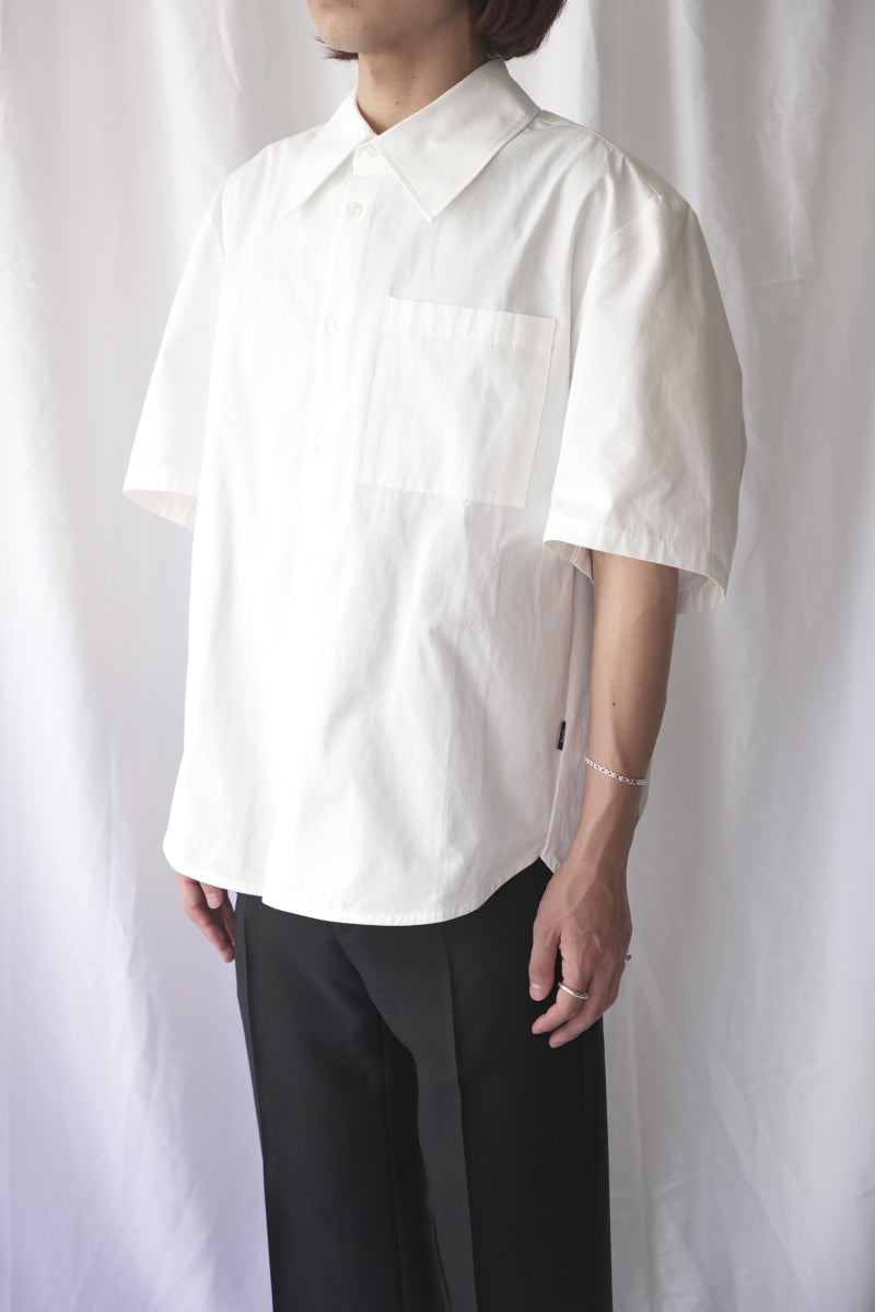 WAYLON SHIRT / WHITE FINE POPLIN