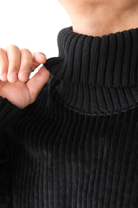 S17 NO.325 CORDUROY RIB PULLOVER / BLACK [金沢店]
