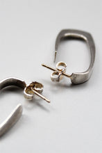 Load image into Gallery viewer, 925 SILVER EARRINGS w/14K POSTS / SILVER/GOLD