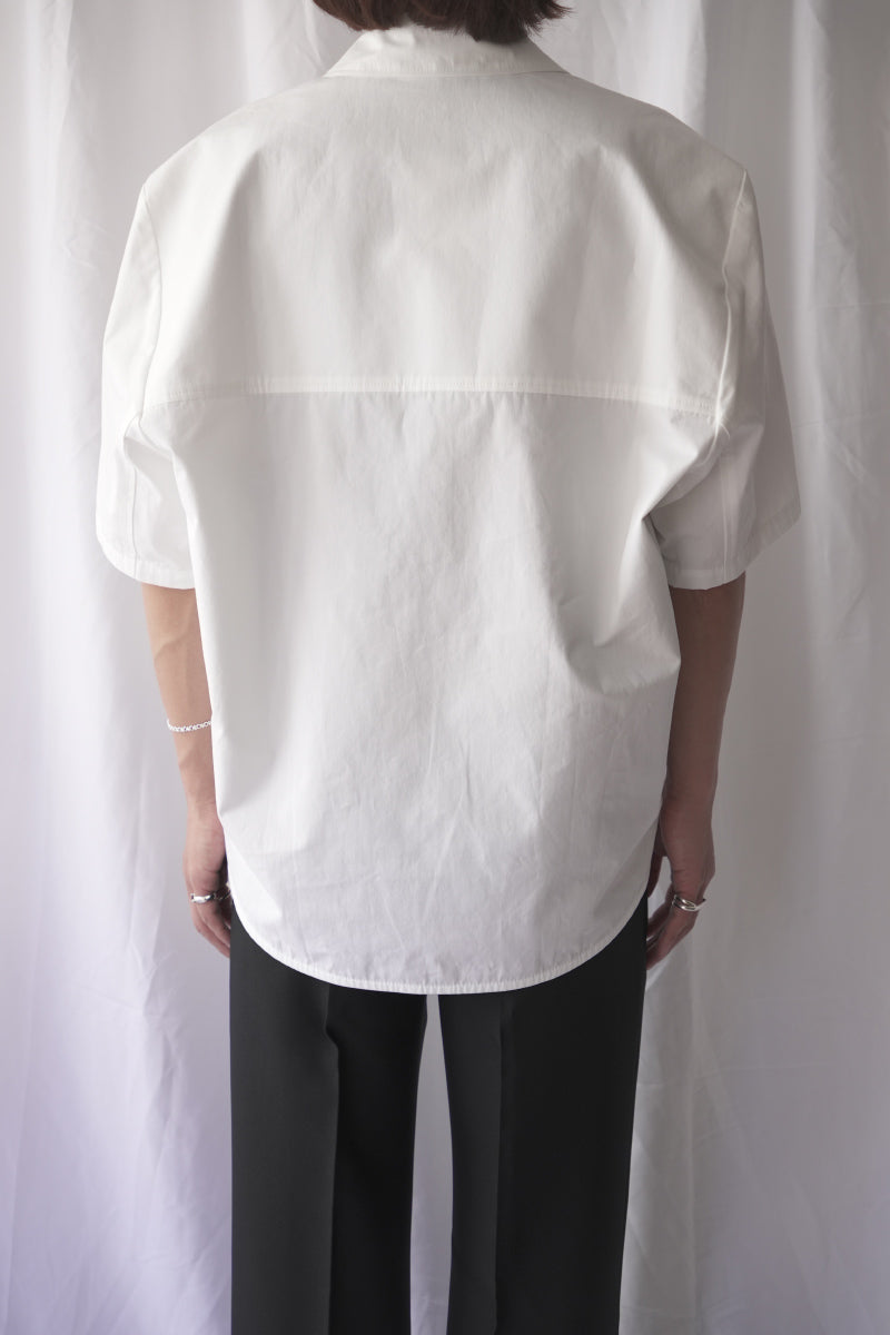WAYLON SHIRT / WHITE FINE POPLIN