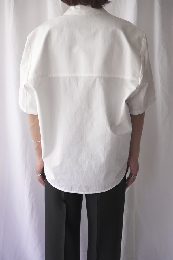 WAYLON SHIRT / WHITE FINE POPLIN